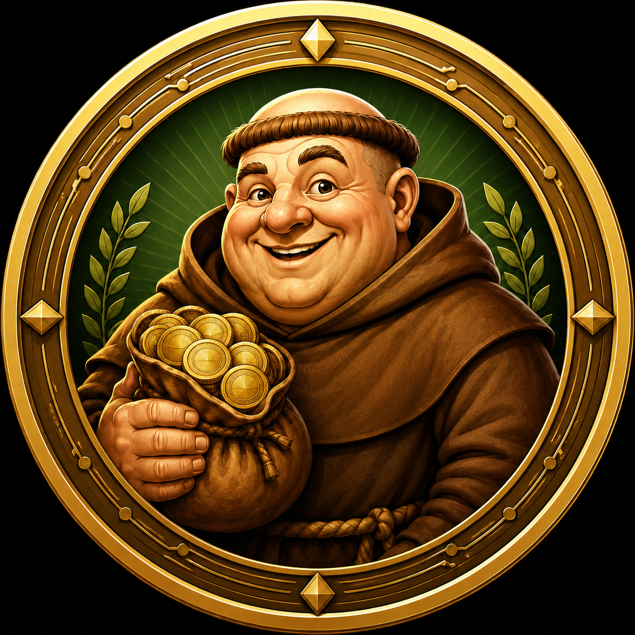Friar Tuck with Robin Hood and the Merry Men